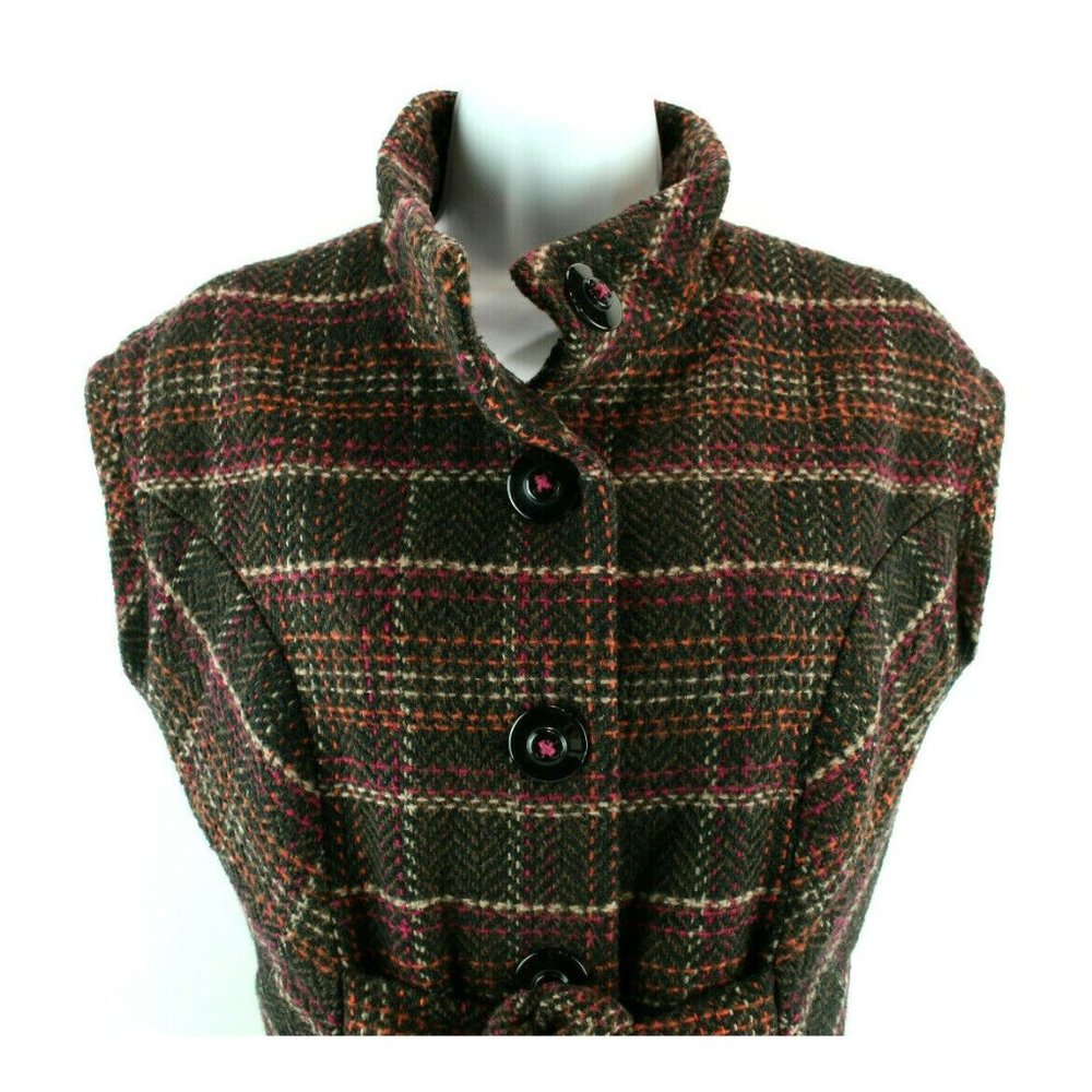 Cabi Womens Sz S Sweater Tweed Style 691 Tie Front Chunky Cardigan Sleeveless - Picture 2 of 10